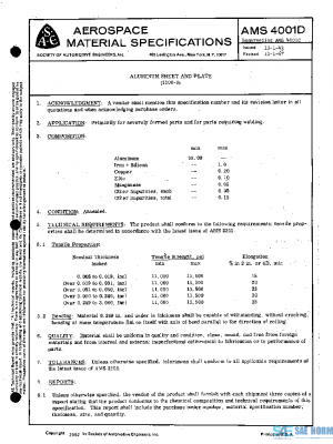 SAE AMS4001D PDF