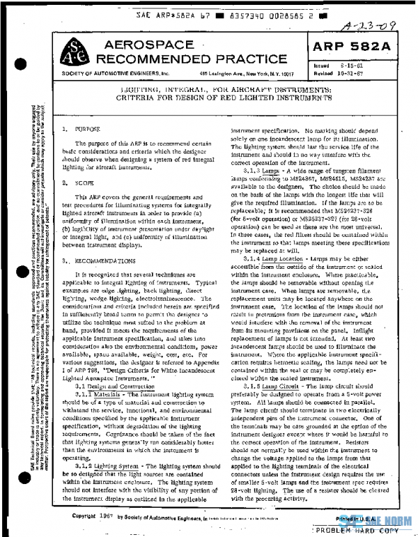 SAE ARP582A PDF SAE ARP582A PDF