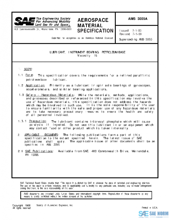 SAE AMS3055A PDF