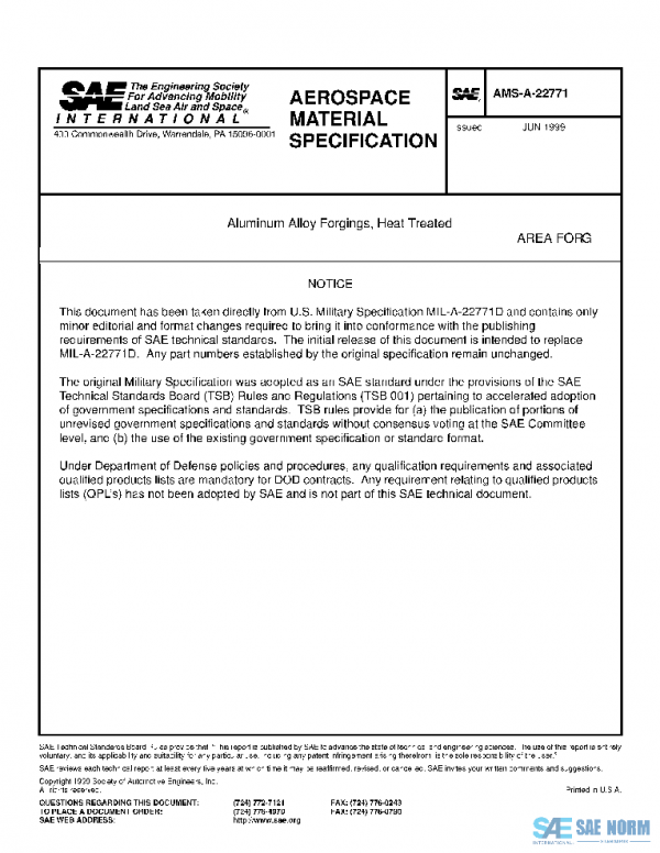 SAE AMSA22771 PDF