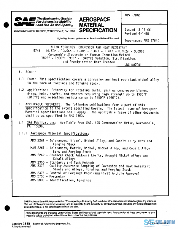 SAE AMS5704D PDF