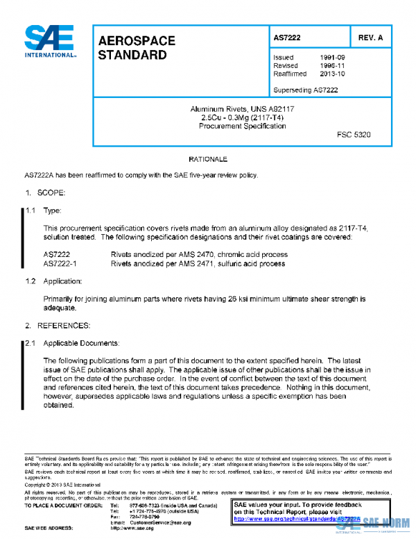 SAE AS7222A PDF