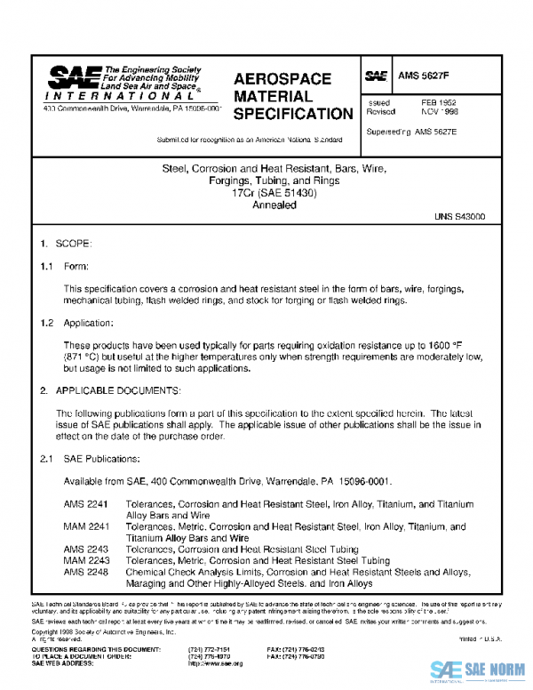 SAE AMS5627F PDF