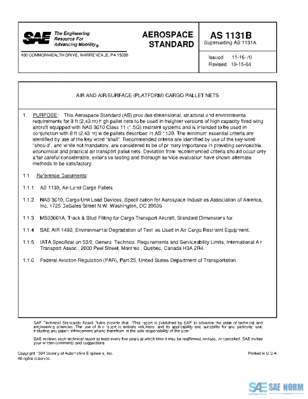 SAE AS1131B PDF