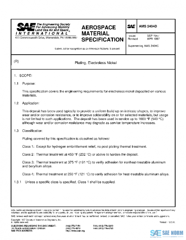 SAE AMS2404D PDF
