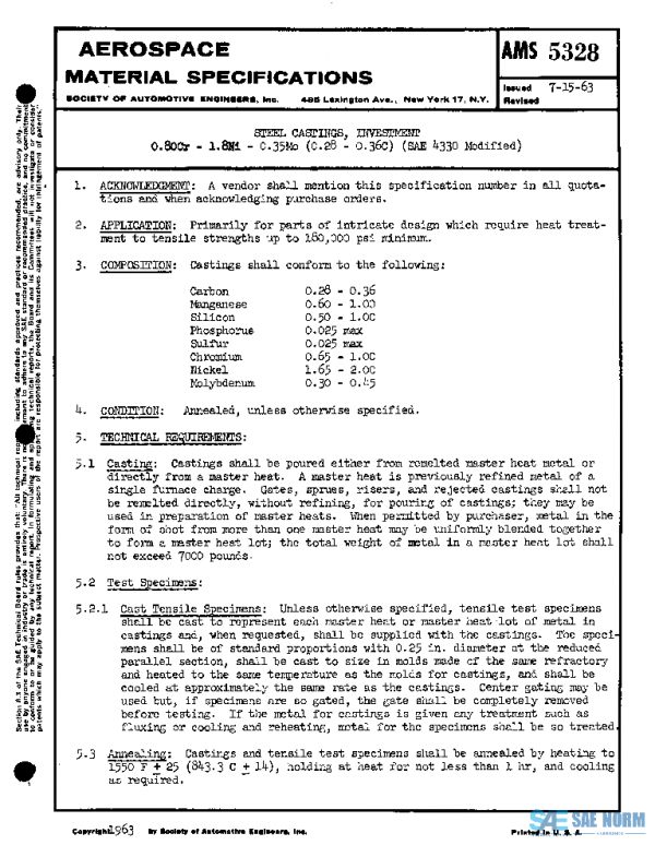 SAE AMS5328 PDF SAE AMS5328 PDF