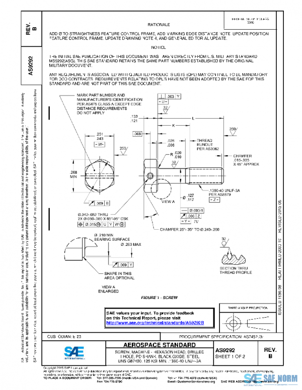 SAE AS9292B PDF SAE AS9292B PDF