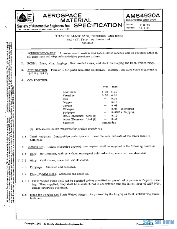 SAE AMS4930A PDF