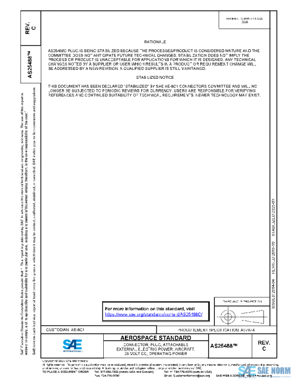 SAE AS25488C PDF SAE AS25488C PDF