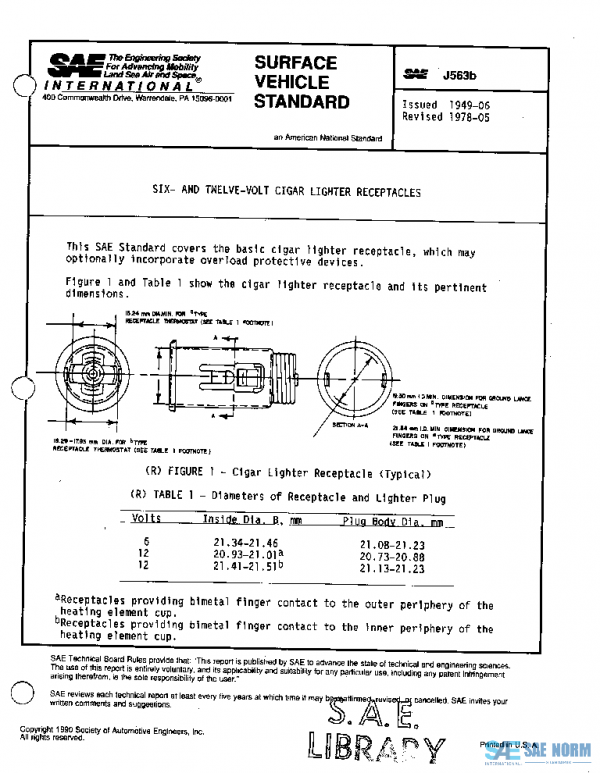 SAE J563B_197805 PDF