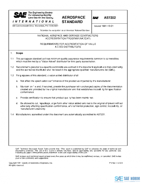 SAE AS7202 PDF