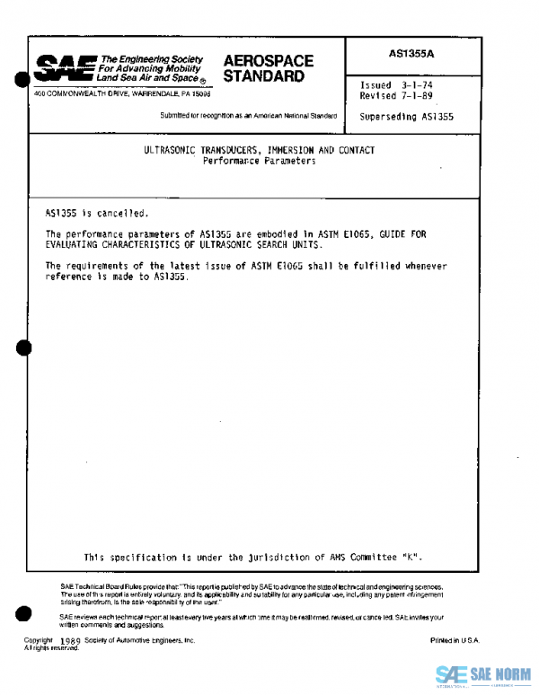 SAE AS1355A PDF SAE AS1355A PDF