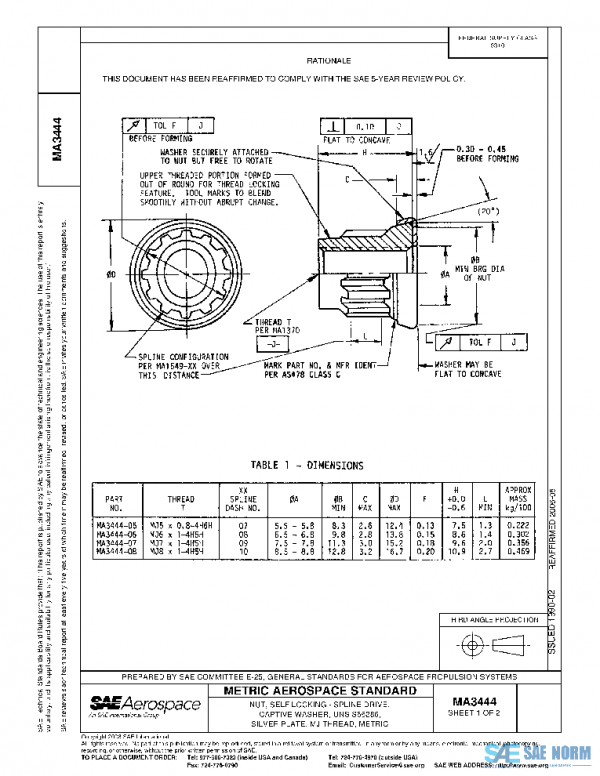 SAE MA3444 PDF
