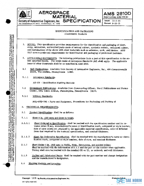 SAE AMS2810D PDF