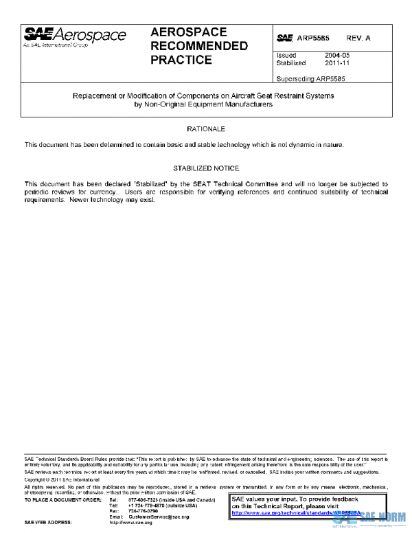 SAE ARP5585A PDF