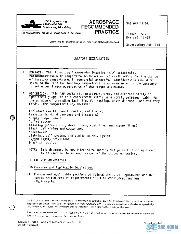 SAE ARP1315A PDF