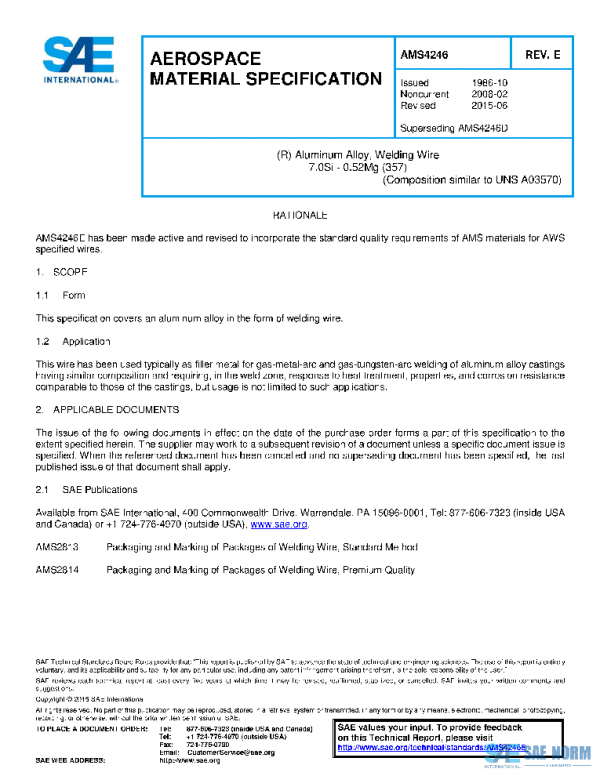 SAE AMS4246E PDF SAE AMS4246E PDF