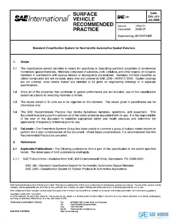 SAE J90_200807 PDF SAE J90_200807 PDF