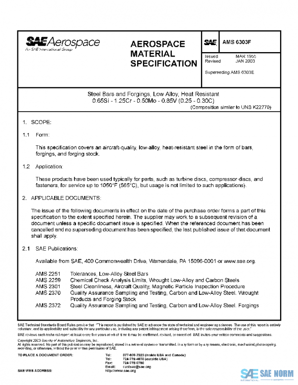 SAE AMS6303F PDF