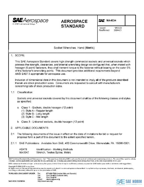SAE MA4534 PDF