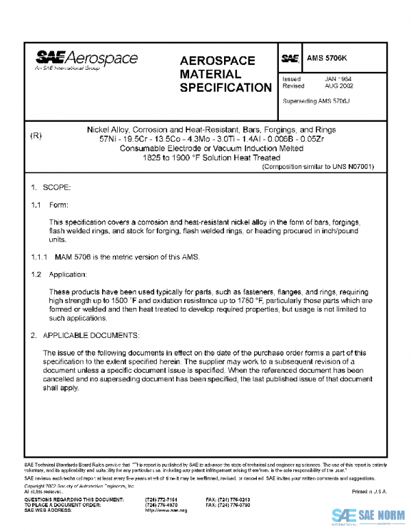 SAE AMS5706K PDF
