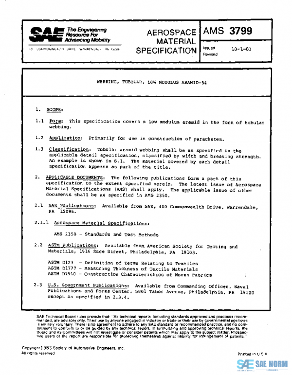 SAE AMS3799 PDF
