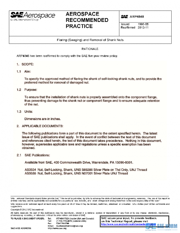 SAE ARP4848 PDF SAE ARP4848 PDF