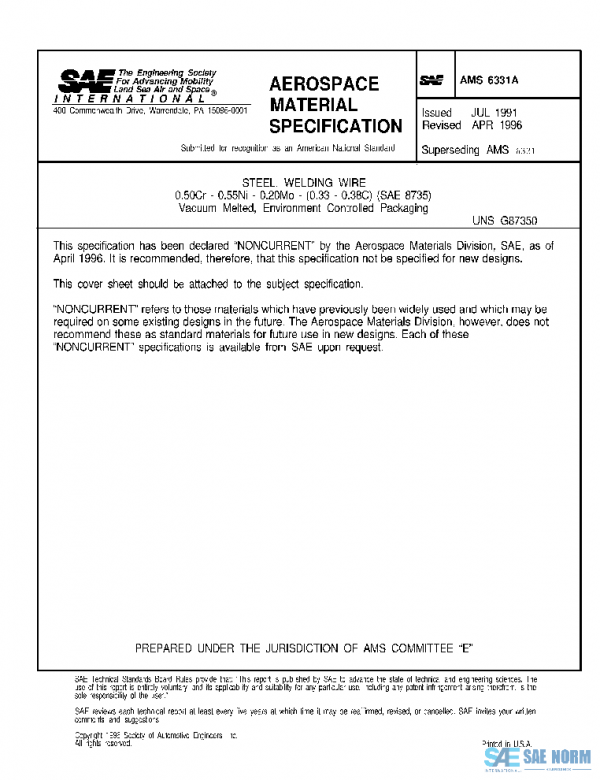 SAE AMS6331A PDF