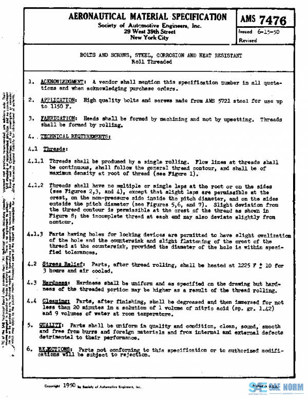 SAE AMS7476 PDF SAE AMS7476 PDF