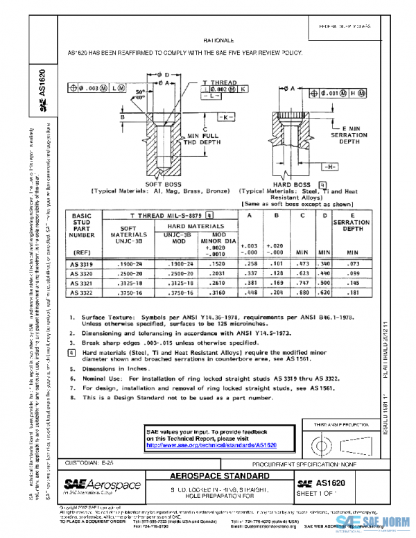 SAE AS1620 PDF