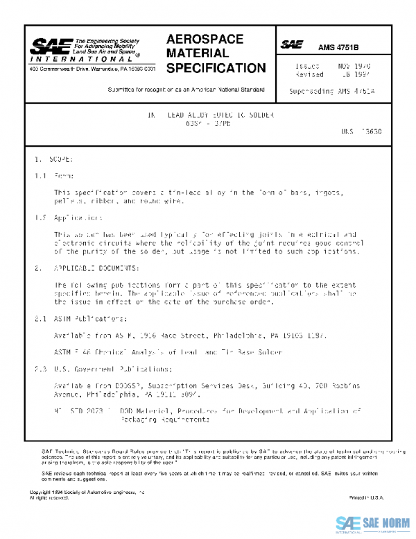 SAE AMS4751B PDF