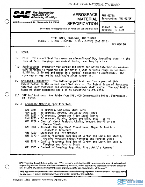 SAE AMS6272G PDF SAE AMS6272G PDF