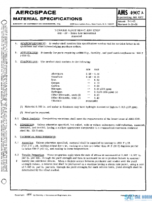 SAE AMS4907A PDF