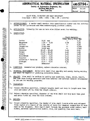 SAE AMS5794A PDF SAE AMS5794A PDF