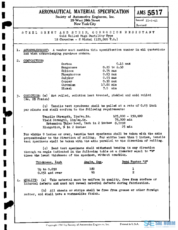SAE AMS5517 PDF SAE AMS5517 PDF