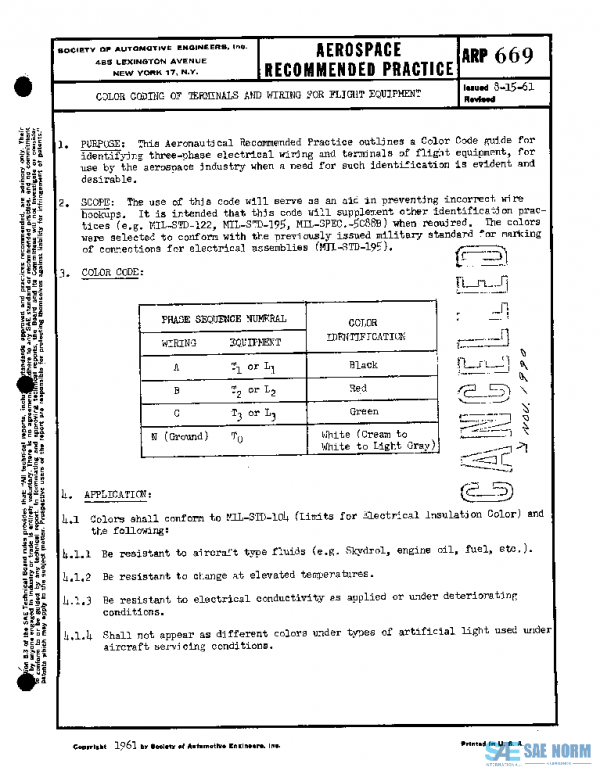 SAE ARP669 PDF SAE ARP669 PDF