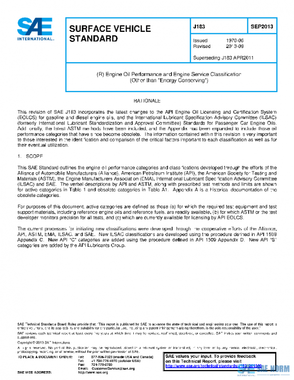 SAE J183_201309 PDF SAE J183_201309 PDF