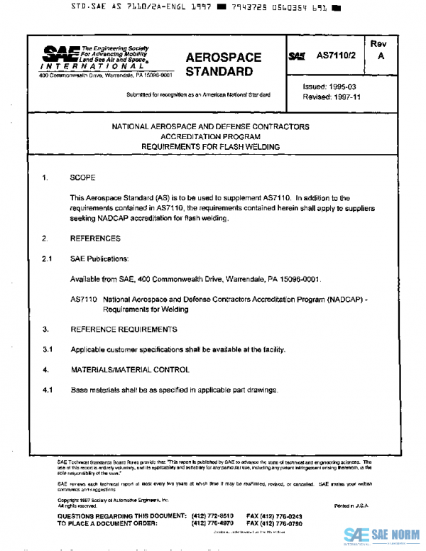 SAE AS7110/2A PDF SAE AS7110/2A PDF