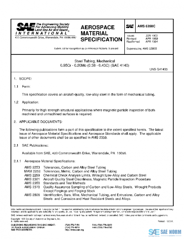 SAE AMS6390C PDF