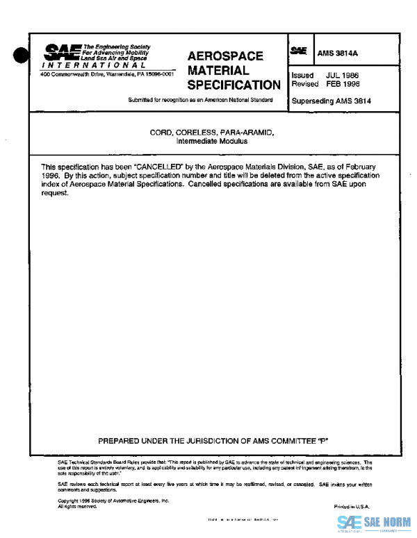 SAE AMS3814A PDF
