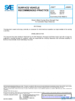 SAE J1523_202101 PDF