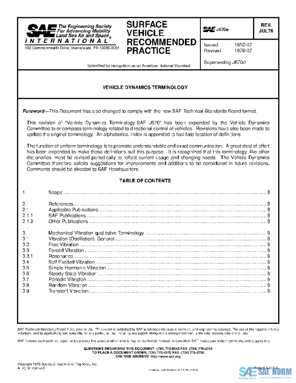 SAE J670E_197607 PDF