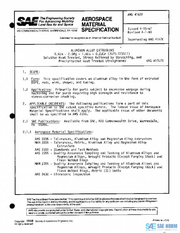SAE AMS4167F PDF
