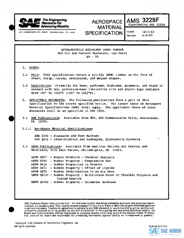 SAE AMS3228F PDF SAE AMS3228F PDF