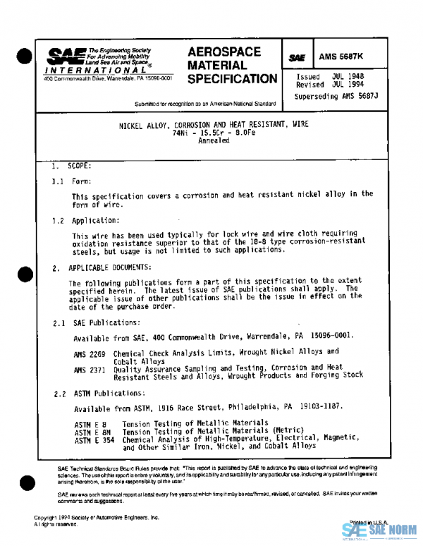 SAE AMS5687K PDF