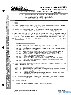 SAE AMS5708E PDF