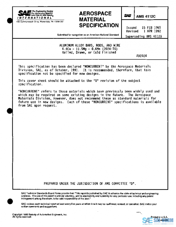SAE AMS4112C PDF