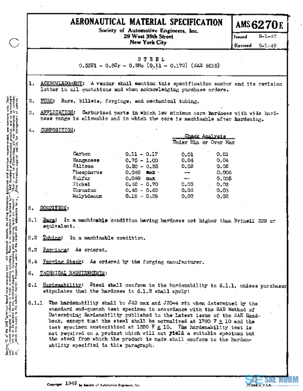 SAE AMS6270E PDF SAE AMS6270E PDF