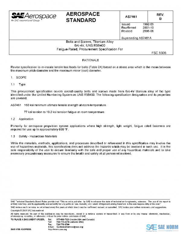 SAE AS7461B PDF