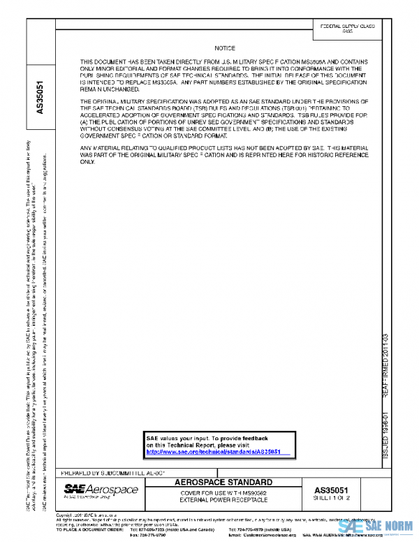 SAE AS35051 PDF SAE AS35051 PDF